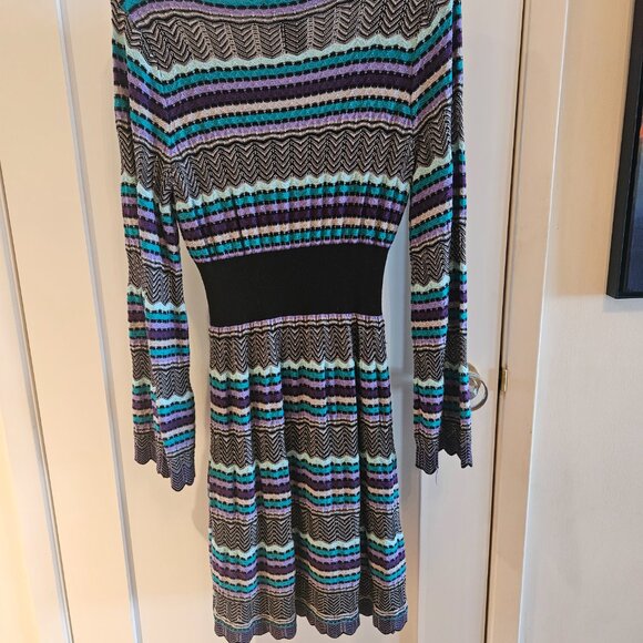 INC International Concepts Missoni-inspired Knit Dress - Size L - Picture 4 of 6